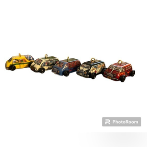 Vintage Hallmark Keepsake Ornaments Miniature Collector's Series‎ Lot Of 5 Cars